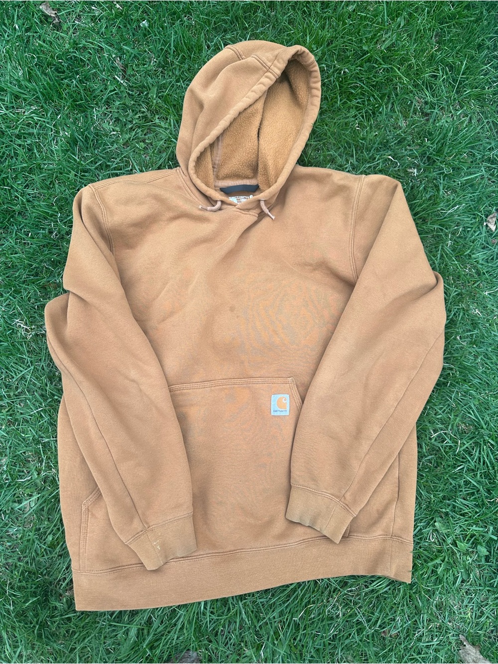 Carhartt Duck Brown Hooded Work Sweatshirt